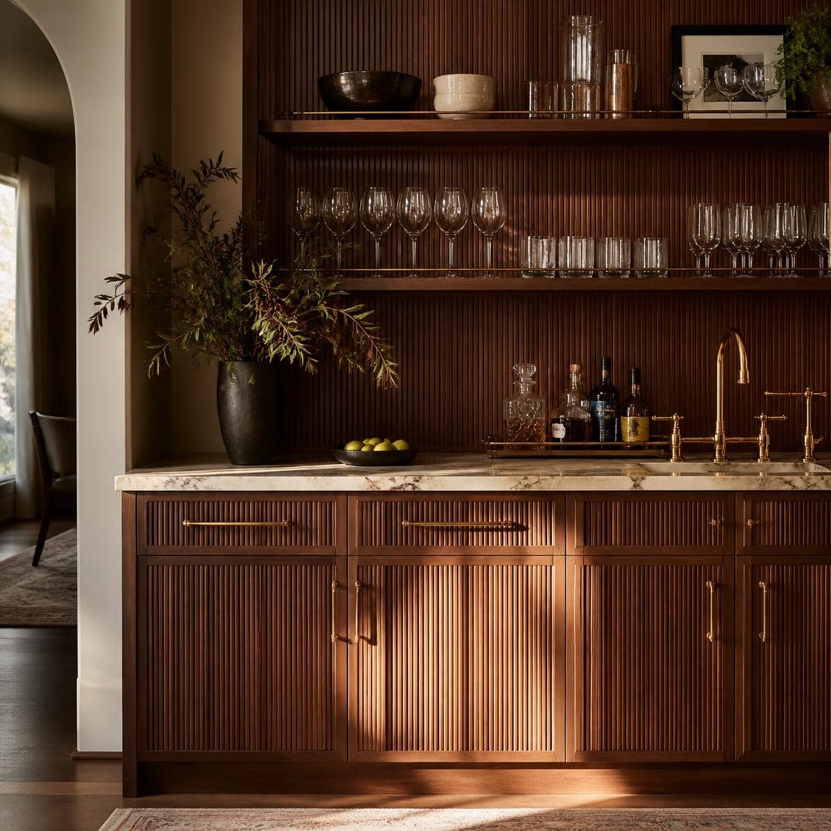 Luxury kitchen overlooking the golf course